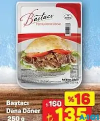 BAŞTACI DANA DÖNER 250 G fiyat ve kampanya bilgisi